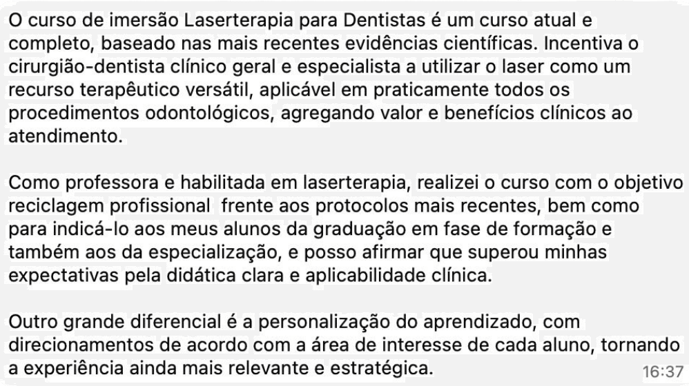 Depoimento de Dr. Renata Delgado